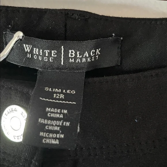 White House Black Market Classic Black Trousers - Picture 2 of 8